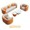 Conjunto de Sofá Moderno Minimalista Estilo Nórdico para Recepção de Lobby de Hotel e Sala de Negociação Sofá para Recepção de Negócios Salão de Beleza de Lazer