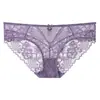 Bragas Sexys de Encaje para Mujer Tallas Grandes Transfronterizas con Forro de Algodón Puro, Delgadas y Transpirables, Sin Marcas, Estilo Francés de Cintura Media