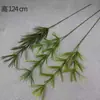 Buquê de Flores Artificiais Verdes com Folhas, Plantas Verdes, Decoração de Casamento Estilo Floresta, Flores Artificiais para Corredor de Hotel de Casamento