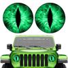 Pegatinas para faros delanteros de Wrangler con diseño de ojo de bestia de una sola pasada.