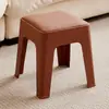 Banqueta Quadrada Macia à Prova d'Água e Resistente a Manchas, Embalada Individualmente, com Alta Capacidade de Carga, Empilhável, Adequada para Uso Doméstico, em Restaurantes, Comercial e para Receber Convidados, Banqueta de Plástico Espessa e Robusta