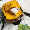 Bolso Cruzado de Otoño 2024 para Mujer Serie Coreana Japonesa Bolso de Lona de Ins Un Hombro Mochila de Estudiante Bolso Cruzado Pequeño Bolso Cuadrado Pequeño