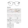 Espejo óptico retro explosivo espejo plano exquisito anti-luz azul forma de rostro modificada hombres y mujeres con montura de metal 6806