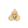 Acero inoxidable flores vintage francesas DIY accesorios hechos a mano colgante floral joyería de acero inoxidable para mujer collar colgante