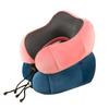 Almohada en forma de U Almohada de viaje de espuma viscoelástica Almohada para siesta de oficina Logotipo impreso Conducción Portátil Almohada cervical Almohada en forma de U