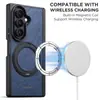 Adecuado para funda de teléfono con carga inalámbrica Samsung Z Fold 8 Ultra, protección de 360 grados, hebilla de anillo giratoria, soporte de marco medio magnético