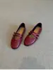Zapatos Planos Redondos de Doble Tira Estilo Retro Francés con Punta Redonda y Boca Baja para Mujer, Zapatos de Ballet con Tachuelas de Cuero Genuino, Zapatos tipo Mary Jane de Abuela
