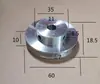 Polia de Canal Único em Liga de Alumínio Eixo Motor Polia Modelo Roda de Transmissão Polia Pequena Diâmetro Externo 16 Polia