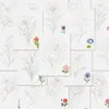128 Desenhos de Flores Lineares Feitos à Mão Esboços Simples para Iniciantes sem Experiência, Coleção de Adesivos, Materiais de Alta Definição, DIY