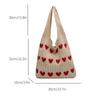 Processamento e Personalização Comércio Exterior Transfronteiriço Amazon Bolsa de Mão Feminina em Jacquard Estilo Europeu e Americano Simples Versátil Casual Bolsa de Tricô