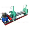 Máquina Rodillo Eléctrica Semiautomática para Placas de Hierro y Acero Inoxidable, Máquina Rodillo Eléctrica de Tres Rodillos, Plegadora de Bordes Pequeña Manual