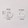 Ojetes de plástico transparentes de 8-12 mm en stock para cajas de zapatos, ojetes redondos de PC para bolsos y cajas de papel, fabricante de ojetes transpirables