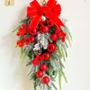 Colgante de Pared Artificial de Aguja de Pino de Norfolk Transfronterizo Amazon Navidad Planta Verde Falsa Decoración de Puerta de Casa Pegamento Blando Decorativo