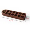 Expositor de Rack Essencial para Armazenamento de Óleos Essenciais Salão de Beleza Spa Rack de Armazenamento de Madeira para Perfumes Caixa de Armazenamento Simples Rack Organizador Doterra