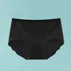 Pantaletas de seda de hielo sin costuras para mujer, frescas y transpirables, finas de verano de cintura media, transpirables y frescas para estudiantes mujeres