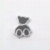 ABS Oso Lindo Pegamento de Crema Joyería Accesorios Pequeños Hecho a Mano DIY Carcasa de Teléfono Móvil Agujero para Pasador de Pelo Material para Zapatos Venta al por Mayor