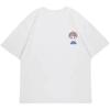 Ropa de Pareja Linda de Dibujos Animados Ropa de Verano Camiseta de Algodón Holgada de Manga Corta Diseño de Nicho Femenino Top Ropa para Estudiantes de Clase para Hombres