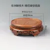 Vaso redondo de madeira maciça ornamento para aquário de bonsai jarra de vinho estátua de Buda bule artesanato de pedra estranha base de suporte escultura em madeira