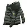 Transfronteiriço Dupla Face Inverno Novo Estilo Jovem Meia-idade Com Veludo Extra Espessura Estilo Casal Com Capuz Casaco de Algodão Masculino Pintura de Paisagem Outono Inverno