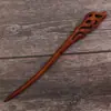 Área Turística Souvenir Antiguo Hecho a Mano Sándalo Rojo Pasador Estilo Chino Madera Broche de Madera para el Cabello para Mujeres