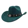 Sombrero de Vaquero de Gamuza Suave para Hombre y Mujer Nuevo de Invierno Transfronterizo Ala Ancha Bombín Sombrero Jazz Sombrero de Caballero Yzdjp044