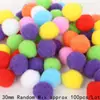 10-30mm bola de pelo colorida infantil criativa Natal artesanal DIY joia pingente acessório decorativo para roupas bolsa
