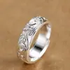 Anillo con patrón de nube para hombre, estilo nicho ins moderno, único y a la moda, anillo individual retro vintage para hombre, anillo "Energía Púrpura del Este"