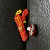 Pistola Giratoria para Niños Nuevo Lanzador Giratorio Luminoso Par Plato de Combate Apilable Pistola de Juguete para Niño 3-6-10 Años