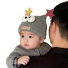 Touca de bebê para outono e inverno, quente e à prova de vento, protege a moleira, adequada para meninos e meninas, fofa e divertida, para bebês e recém-nascidos