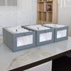 Caja de Almacenamiento sin Tapa para Ventana Organizador de Misceláneas para Armario Caja de Almacenamiento Plegable tipo Cajón Caja de Almacenamiento para Librero