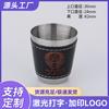 Traje de taza grande con cremallera, mini portátil, taza de boca de acero inoxidable, venta al por mayor, copa de vino creativa de acero inoxidable, copa de cerveza