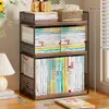 Estante de almacenamiento de escritorio para clasificación por materia, almacenamiento de archivos de oficina, organizador de libros de escritorio, estantería vertical de varias capas