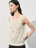 Nuevo Top de Punto sin Mangas de Seda para Mujer de Verano, Camiseta Jacquard de Seda de Manga Corta, Blusa Elegante y con Estilo al por Mayor