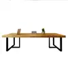 Conjunto de mesa e cadeira de biblioteca madeira maciça mesa de escritório simples e elegante mesa de conferência para 6 pessoas mesa de computador mesa de leitura