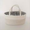 Cesta de Almacenamiento de Cuerda de Algodón Bolsa para Pañales Cesta de Cuerda de Algodón Divisor Divisor Multicolor Ovalada Personalizada Venta al por Mayor