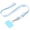 Telefone móvel Lanyard pescoço ajustável pendurado corda plana cinta do telefone móvel fixo clipe anti-perdido do telefone móvel Lanyard Crossbody