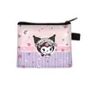 Nova Carteira de Moedas Desenho Animado Kuromi da Sanrio Moda Infantil Pequena Bolsa de Dinheiro Meninos e Meninas do Ensino Fundamental Bolsa de Armazenamento Fofa