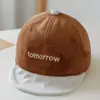 Gorra de Pato para Bebé Estilo Primavera y Otoño para Niños, Gorra de Pana para Niños, Gorra de Béisbol Cálida con Visera Suave, Elegante para Otoño e Invierno