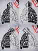 Sudadera con cremallera y camuflaje de tiburón Bape de moda para hombre y mujer, estilo pareja, cárdigan chaqueta con capucha holgado de forro polar puro de moda para hombre