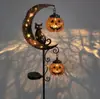 Luz de estaca solar transfronteriza Gato Negro y Luna de Calabaza