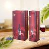 Bolsa de Papel Kraft para Vino Tinto, Bolsa de Tienda de Conveniencia, Bolsa Negra para Cigarrillos, Bolsa de Hombro Engrosada para el Festival Qingming, Bolsa Doble para Vino