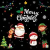 Decoração de Festa de Natal Adereços Atmosfera Adesivos de Janela de Natal Adesivos de Janela para Casa Decorações de Flocos de Neve de Natal Adesivos Estáticos