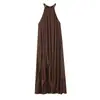 Vestido Midi Asimétrico de Satén de Seda Elegante y Moderno Estilo Europeo y Americano Transfronterizo para Mujer 2026 7235645