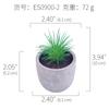 [Suculentas Mini] Planta Suculenta Artificial Bonsái en Maceta de Pulpa de Papel (Maceta Incluida) Adorno Ornamental Imitación de Planta