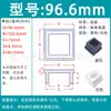 Tapón Cuadrado de Silicona Suave, Tapa Cuadrada, Tapón para Agujero de Tubo Cuadrado, Tapón de Goma, Tapón Sellador a Prueba de Polvo, Cubierta Amortiguadora para Tubo Cuadrado