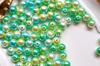 Accesorios de joyería hechos a mano DIY, cuentas sueltas pequeñas decorativas, perla de sirena de agujero recto mágico, material de cuentas para niños, accesorios