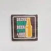 Imán de Cerámica Brillante con Relieve Estéreo 3D Transfronterizo para Refrigerador Texto Creativo Personalizado Cuadrado 6cm Imán de Cerámica para Refrigerador