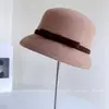 Sombrero de Lámpara con Lazo Color-Block Estilo Chanel para Mujer, Sombrero de Fieltro de Lana Australiana Otoño e Invierno, Elegante Sombrero Cloche Versátil