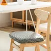 Capa de Cadeira Simples Moderna em Tricô Jacquard para Cadeira de Mesa de Jantar Capa Elástica para Banqueta Capa de Cadeira Universal Espessada de Peça Única