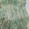 Brocado dorado tridimensional flash retro Xizang textura dorada relieve jacquard tela estilo nacional vestido Hanfu tela